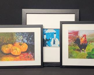 Collection of Framed Art Prints by Joe Avenoso and Anora Spruce