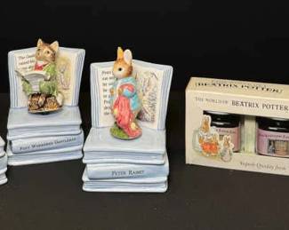 Charming Collection of Beatrix Potter Music Boxes Jam Set