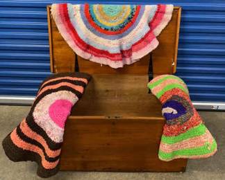 Early Century Primitive Blanket Chest Nice