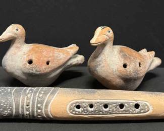 Folk Art Mexico  Interesting Musical Flutes