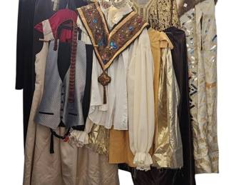 Glimmering Collection of Gold and Brown Ensembles Perfect for Renaissance Costuming 