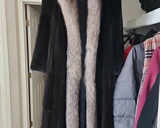 Full length mink coat 