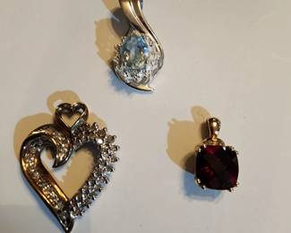 Pendants, Diamond, Garnet