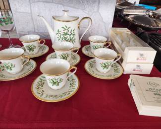 Lenox Christmas tea set