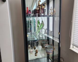 Black laquer display cabinet
