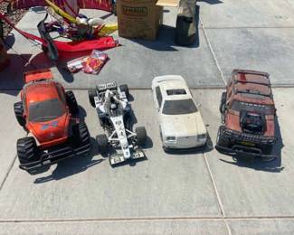 Four RC Vehicles And One Controller 