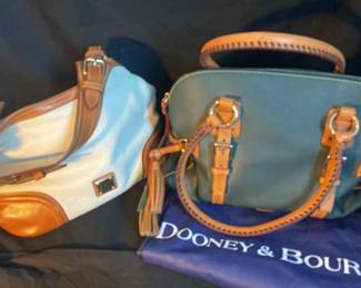 Hunter Green And White Dooney Bourke 