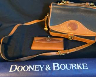 Navy Dooney Bourke And Wallet