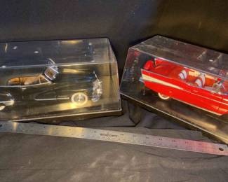 Cadillac And BelAir Model Cars