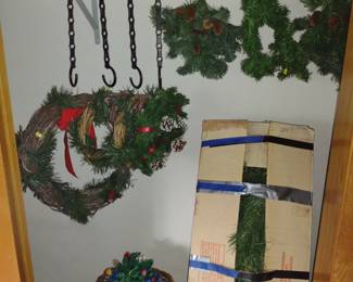 tree and wreaths