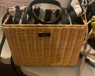 Gorgeous, brand new, and hard to find Kate Spade wicker bag