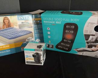 Intex Air Mattress With Electric Pump , Massage Mat