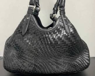 Genevieve Weave Leather Cole Hann Womens Handbag