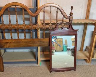 Head Board And Wall Mirror
