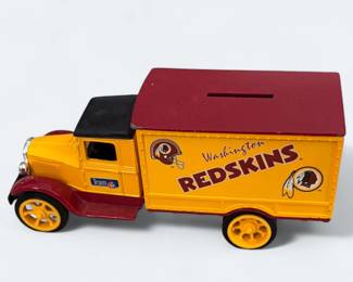 Vintage Washington Redskins Die Cast Metal Bank