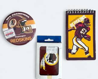 Vintage Washington Redskins Memrobilia