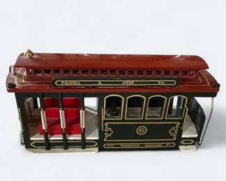 Vintage San Francisco Cable Car Trolley Music Box