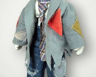 Vintage Porcelain Hobo Clown Doll by House of Lloyds