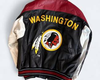 Vintage Washington Redskins GIII Carl Banks Leather Jacket