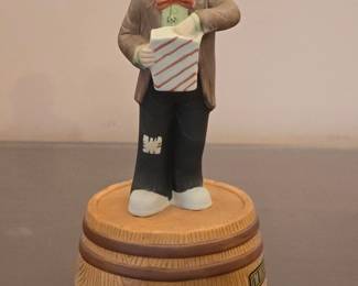 Vintage Porcelain Musical Emmett Kelly Jr. Clown