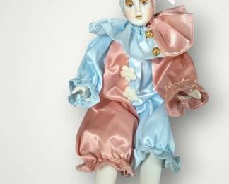 Vintage Porcelain Clown Doll