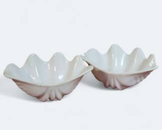 Vintage Clam Shell Bowls