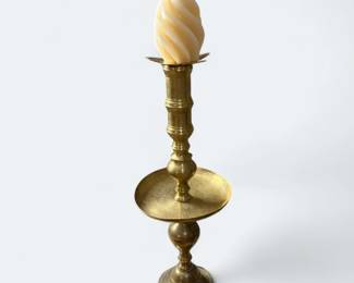 Large Vintage Brass Candle Holders Qty(2)