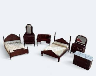 Vintage Town Square Miniature Bedroom Set