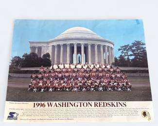 Vintage Washington Redskins 1996 Team Poster