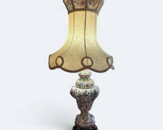 Vintage Exquisite Italian Capodimonte Hand Painted Lamps Qty(2)