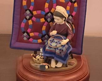 Amish Heritage "Katie's First Quilt" Limited Edition Music Box