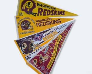 Vintage Washington Redskins Pennants