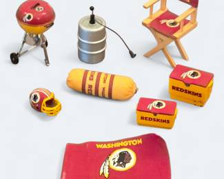 Vintage Washington Redskins Miniature Tailgate Set