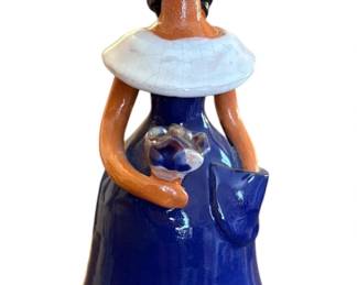 Vintage Handmade Clay Baked Statue