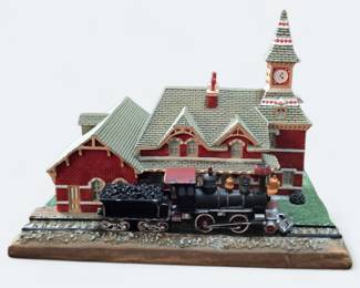 Vintage Danbury Mint "The Old Railroad Station"