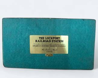Vintage Danbury Mint "The Lockport Railroad Station"