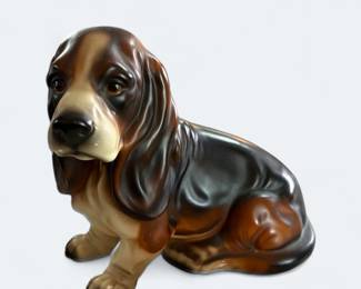 Vintage Bassett Hound Figurine