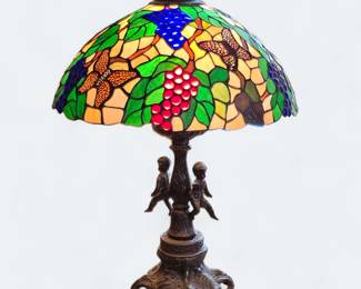 Tiffany style Bronze Lamp (Very Heavy)