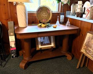 TIGER OAK LIBRARY TABLE