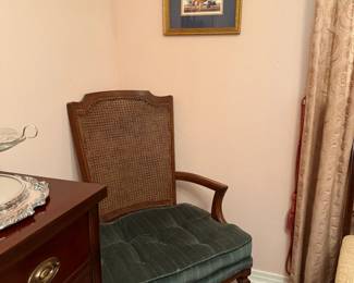 CANE BACK ARM CHAIR