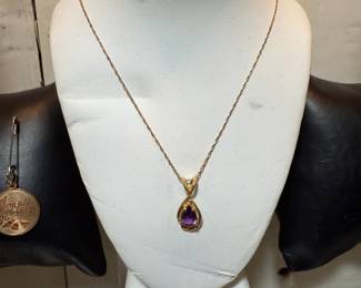 14K AMYTHEST NECKLACE