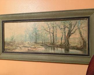 PAUL KOEHLER SIGNED LANDSCAPE SPRINGTIME