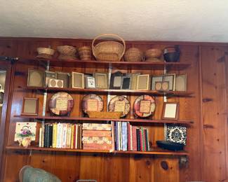 COOKBOOKS BASKETS AND FRAMES