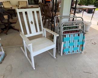 WOOD PORCH ROCKER