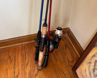 fishing poles (dining room)