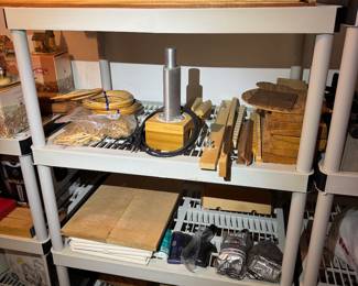 Mandolin Parts and Pieces (Basement work shop room)