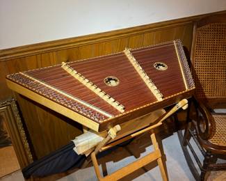 Hand Made Hammered Dulcimer w/ stand and case (basement main room) $500