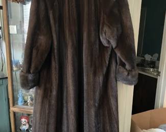 Back View - full length mink.