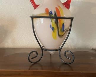 Beautiful vase - probably a Murano, but not signed nor can verify