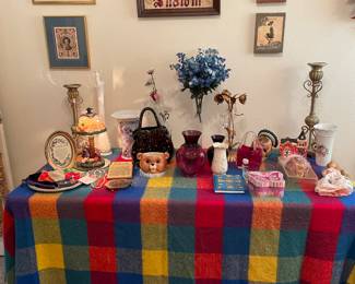Wall and misc decor. Candlesticks, Vases, wall decor.